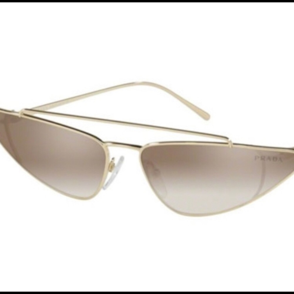 PRADA catwalk mirrored sunglasses.